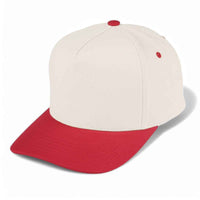 MiMi Wholesale - TCM0002 Two Tone Canvas Trucker Hat: Red