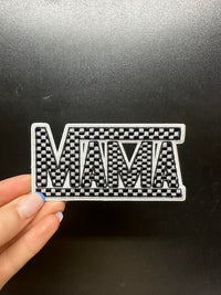 Mama Checkered Vans Logo Patch
