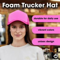 Funky Junque - Foam Trucker Hat (Hot Pink/Hot Pink)