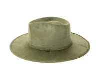 DNMC - Stiff Brim Rancher Hat - Premium Vegan Suede: Teal