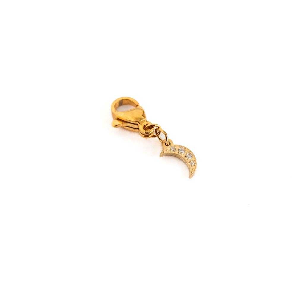 Pretty Simple WATERPROOF - Chanelle Small Diamond Moon Charm