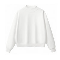 Sodalemon - Unisex Fall Cozy Fleece Mock Neck Sweatshirt: Black / S