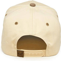Funky Junque - Two Tone Vintage Snapback Hat - Khaki/Beige