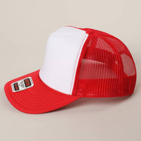 Classic Foam Front Trucker Hat: Brown-Tan