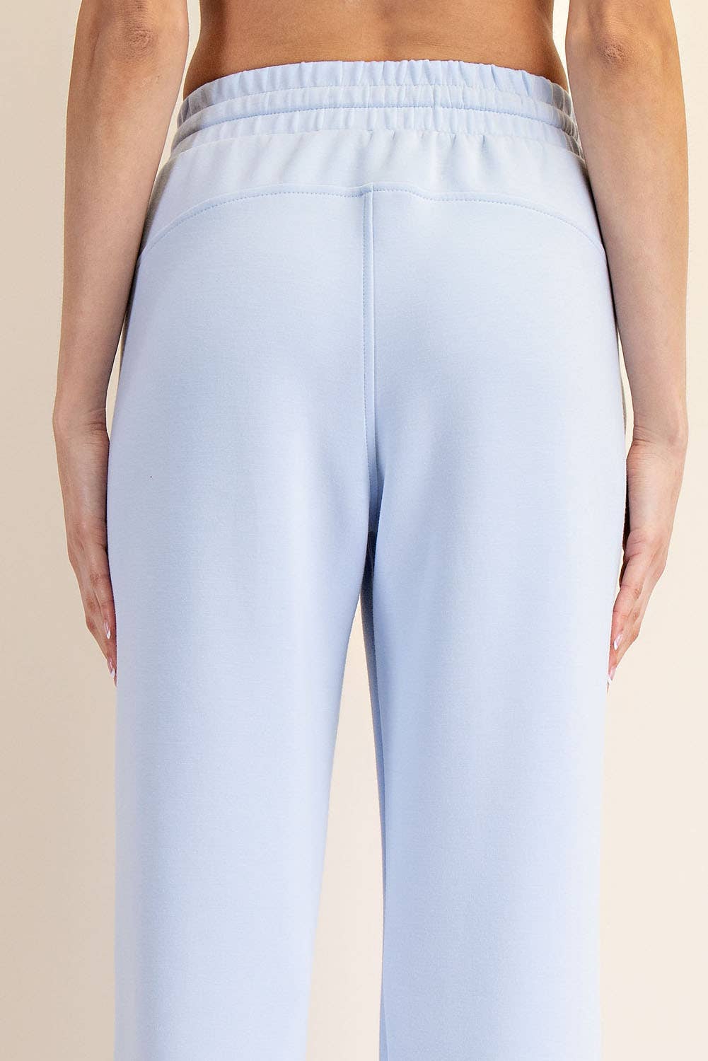 Rae Mode Modal Scuba Straight Pant: Mocha Cream