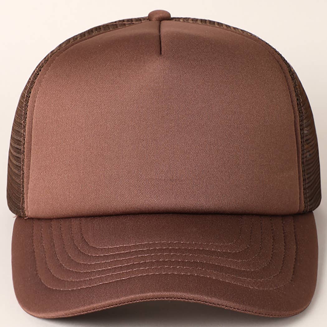 Classic Foam Front Trucker Hat: Dark Green