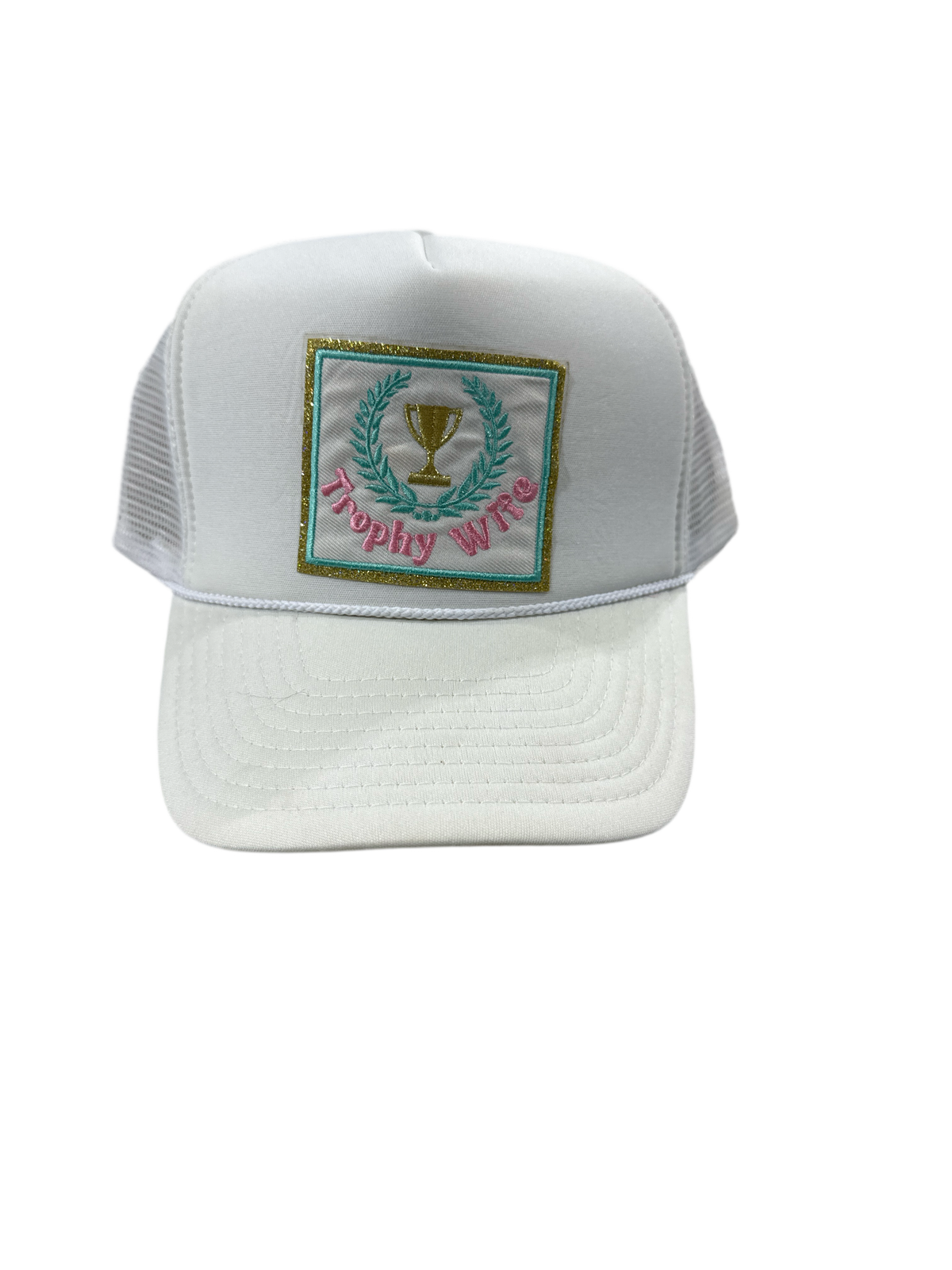 White Trophy Wife Trucker Hat