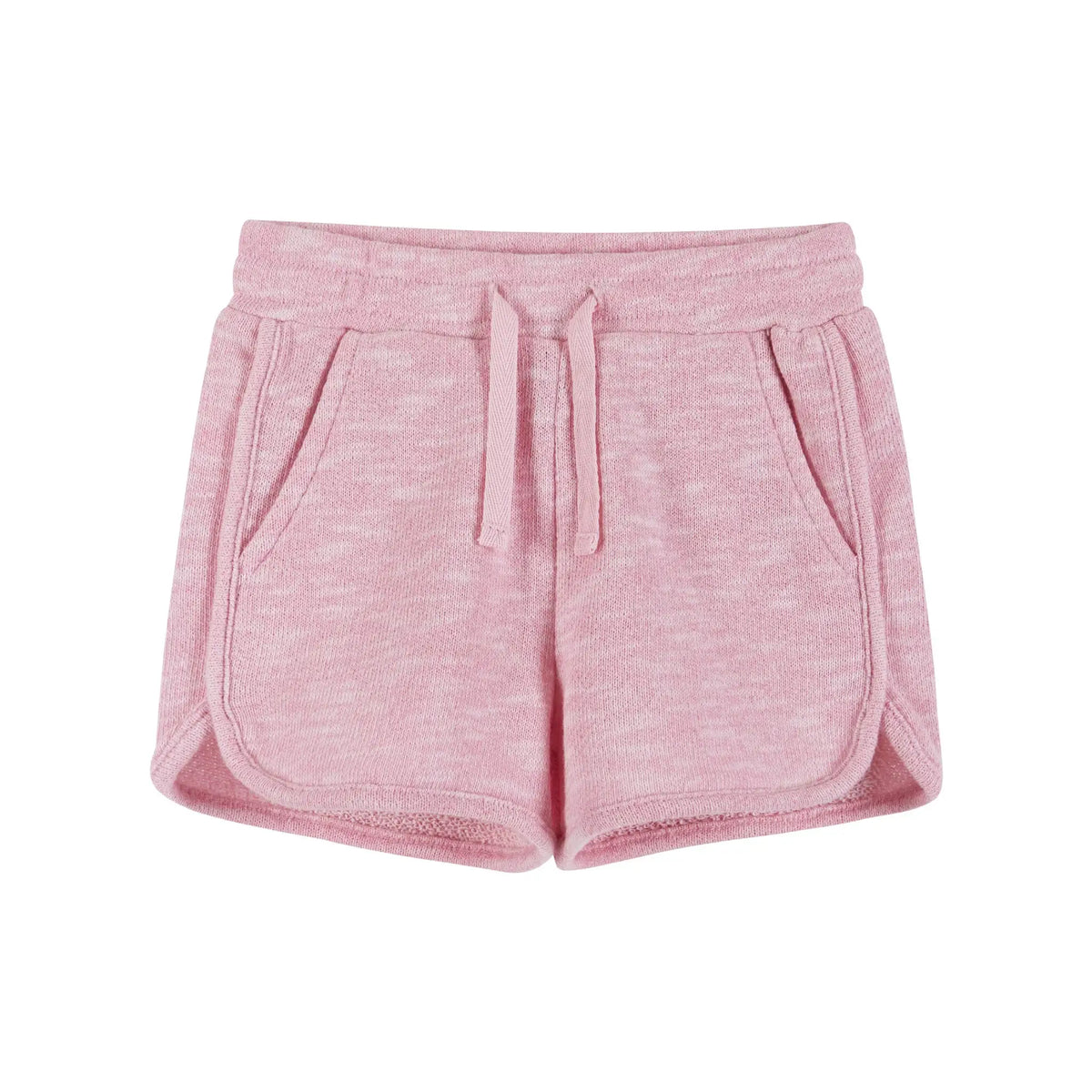 Andy & Evan Girls Toddler Pink Heart Short Set