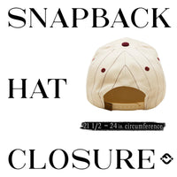 Funky Junque - Two Tone Vintage Snapback Hat - Pinstripe - Burgundy/Beige