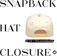 Funky Junque - Two Tone Vintage Snapback Hat - Pink/Beige