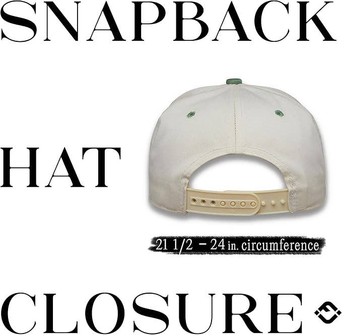Funky Junque - Two Tone Vintage Snapback Hat - Sage/Beige