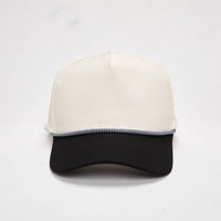 Funky Junque - Blank Laser Cut Golf Rope Cap - Black/Beige