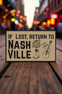 Nash Grey - Return to Nashville Embroidered Patch