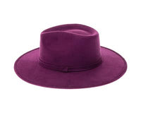 DNMC - Stiff Brim Rancher Hat - Premium Vegan Suede: Teal