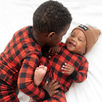 millie + roo - TWO PIECE SET- Red Buffalo Plaid