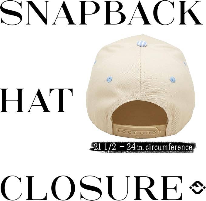 Funky Junque - Women's 2-Tone Blank Cap - Stripes - Light Blue/Beige