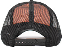 Classic Foam Front Trucker Hat: Black-White