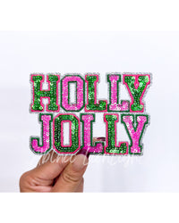 ABLN Boutique - Holly Jolly Small Sequin Embroidery Patch 