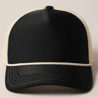 Classic Foam Front Trucker Hat: Lavender-Cream