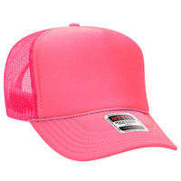 Classic Foam Front Trucker Hat: Neon Orange