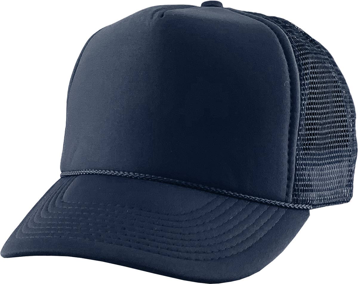 Classic Foam Front Trucker Hat: Navy