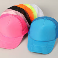 Classic Foam Front Trucker Hat: Neon Pink