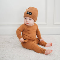 Caramel Bamboo Long Sleeve 2 Piece Set