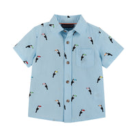 Andy & Evan Boys Toucan Button-down & Shorts Set