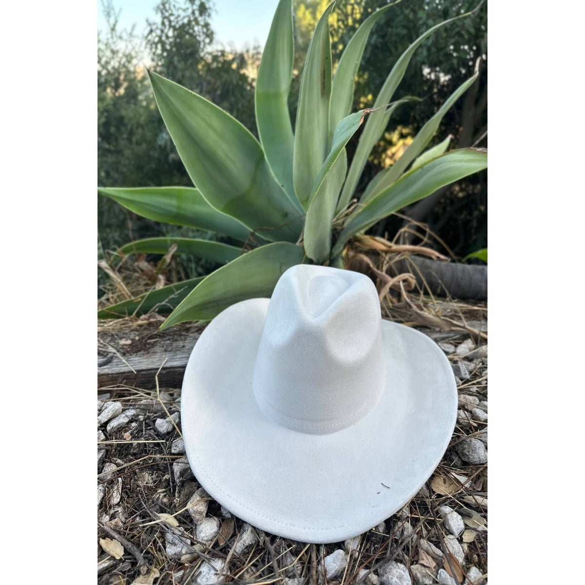 Queens INC - Fashion Vegan suede cowboy Hat : BLACK / ONE SIZE
