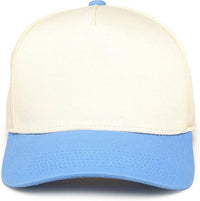 Funky Junque - Two Tone Vintage Snapback Hat - Light Blue/Beige