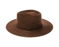 DNMC - Stiff Brim Rancher Hat - Premium Vegan Suede: Teal