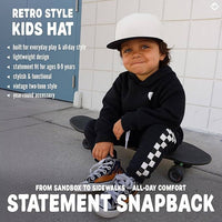 Funky Junque - Kids/Baby Two Tone Vintage Cap - Black/White: Kids (2-9 Years)