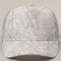 Classic Foam Front Trucker Hat: White Camo