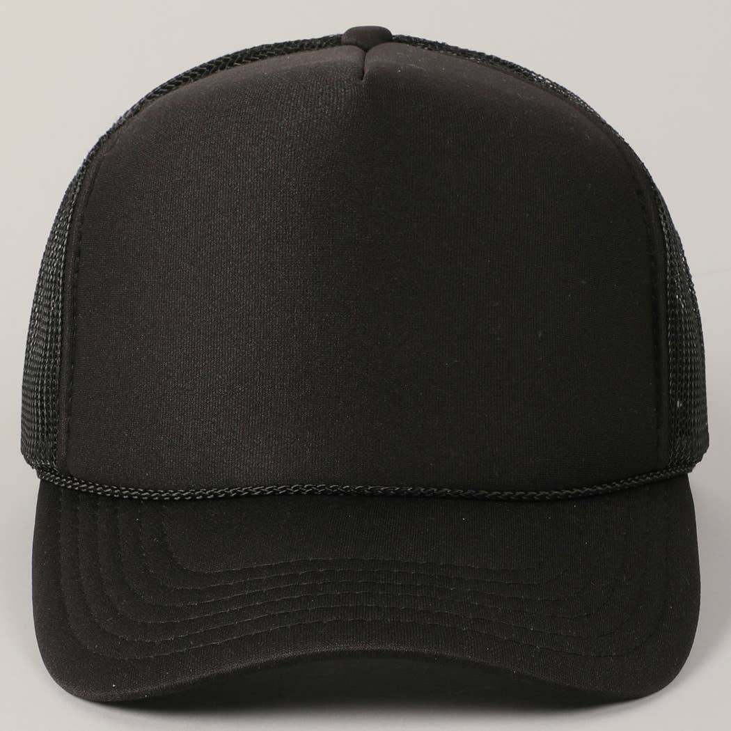 Classic Foam Front Trucker Hat: Neon Blue