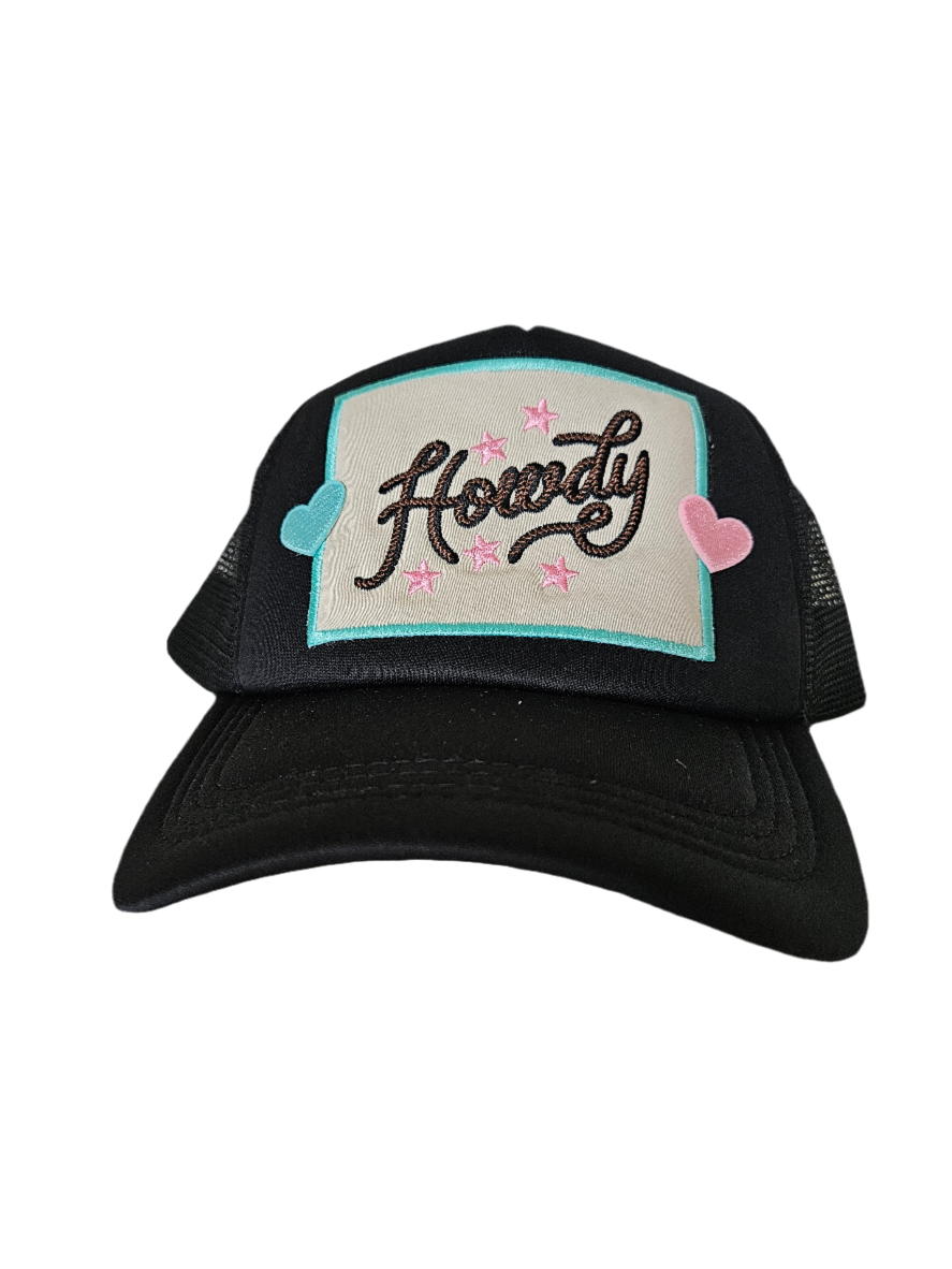 Black Howdy trucker hat