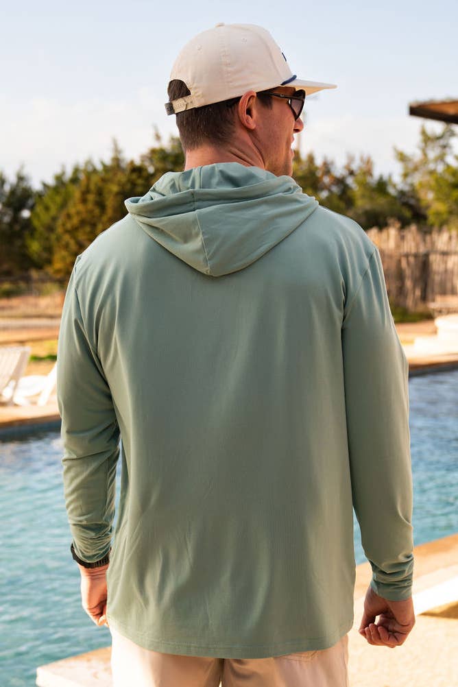 BURLEBO Performance Hoodie - Ocean Swell