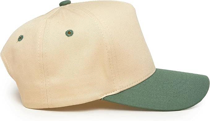 Funky Junque - Two Tone Vintage Snapback Hat - Sage/Beige