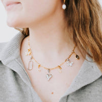 Pretty Simple Chanelle Custom Charm Necklace Chains - WATERPROOF: 18 inch gold