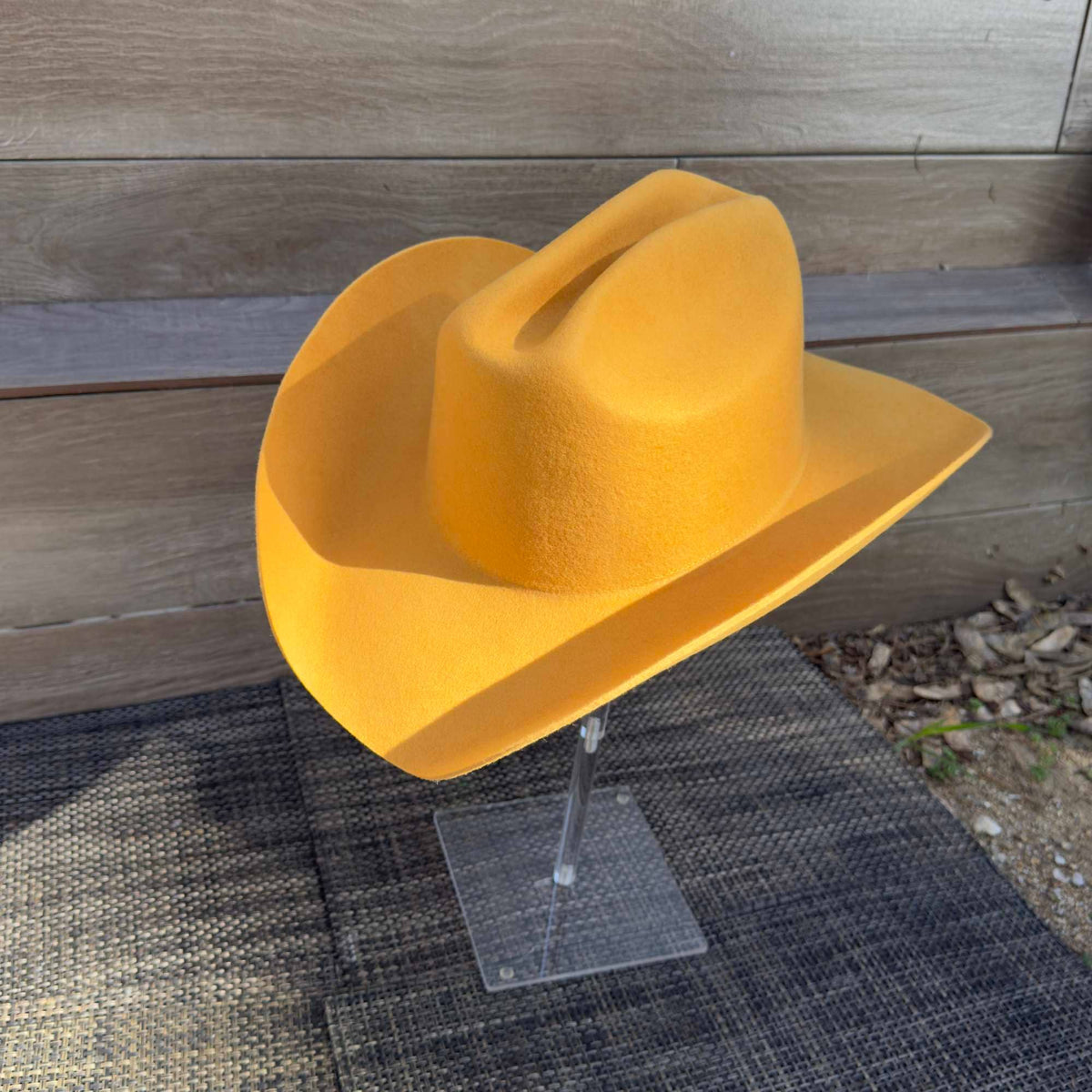 Queens INC - Cowboy hat in 100% Australian wool.: Mocha / ONE SIZE
