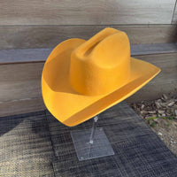 Queens INC - Cowboy hat in 100% Australian wool.: Mocha / ONE SIZE