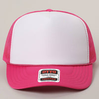 Classic Foam Front Trucker Hat: Brown-Tan