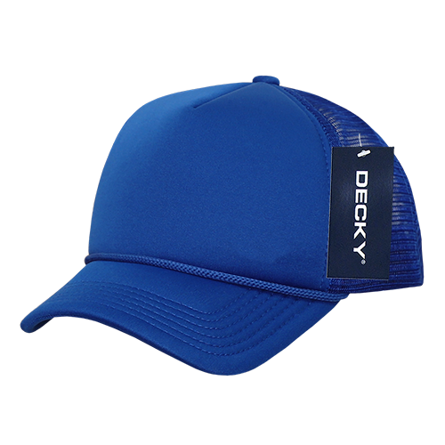 Youth Trucker Foam Hat: Blue-White