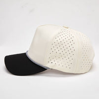 Funky Junque - Blank Laser Cut Golf Rope Cap - Black/Beige