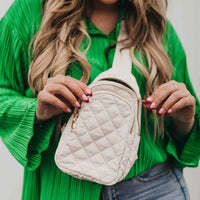 Pretty Simple Pinelope Puffer Bum Bag - Fuchsia