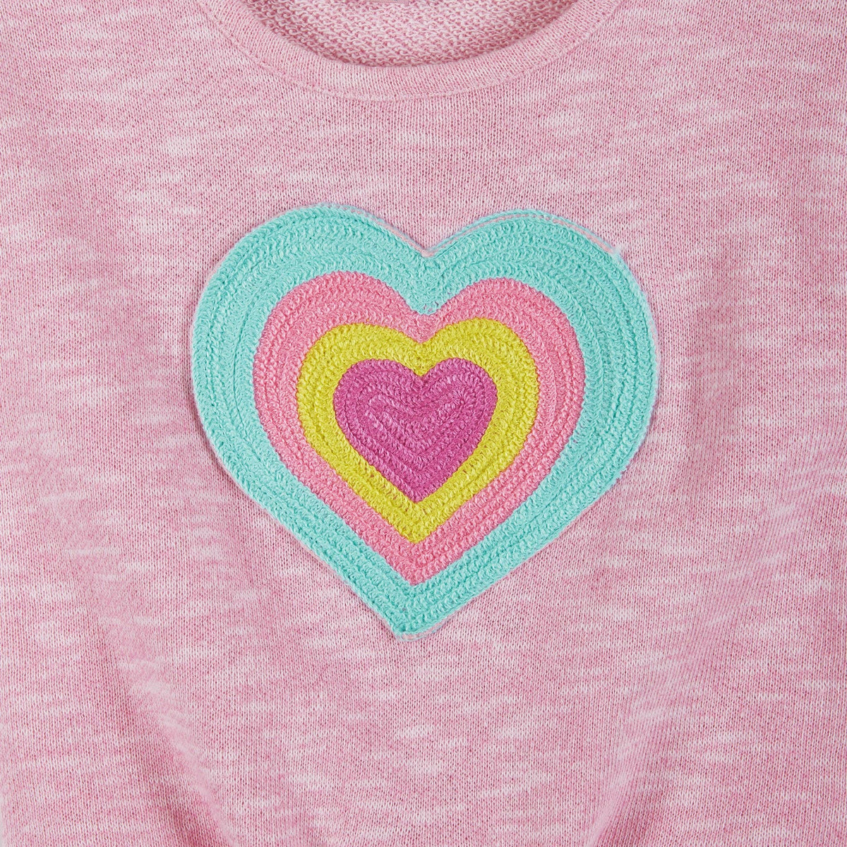 Andy & Evan Girls Toddler Pink Heart Short Set