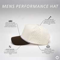 Funky Junque - Blank Laser Cut Golf Rope Cap - Brown/Beige