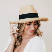 Pretty Simple Joanna Packable Straw Sun Hat