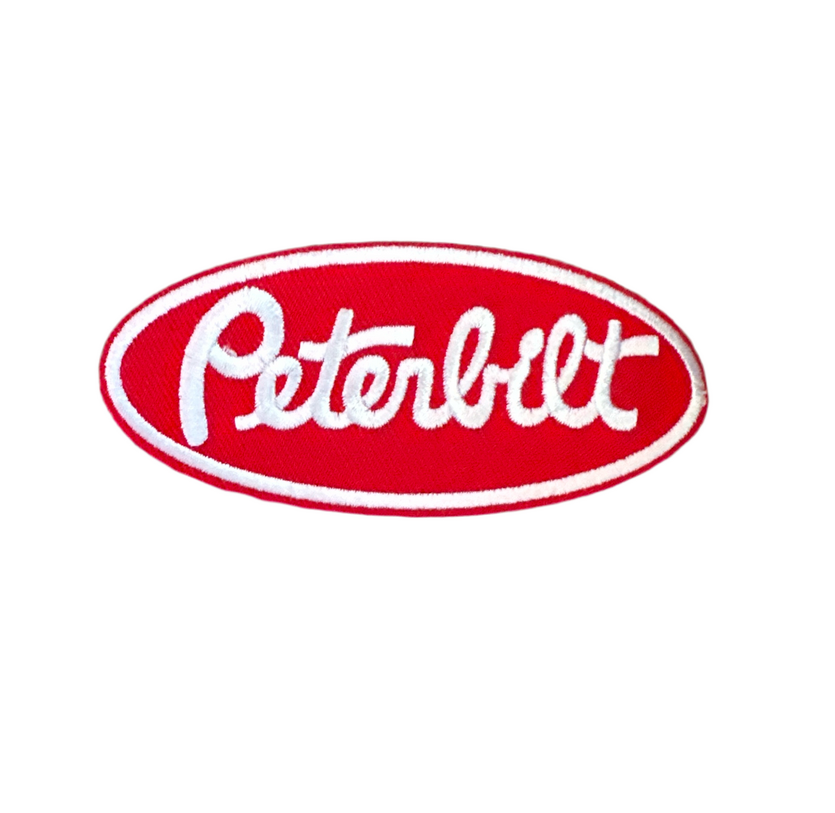 Red and White Peterbilt Patch