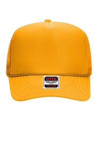 Classic Foam Front Trucker Hat: Gold