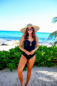 Let's Cruise One Piece Swimsuit: Black